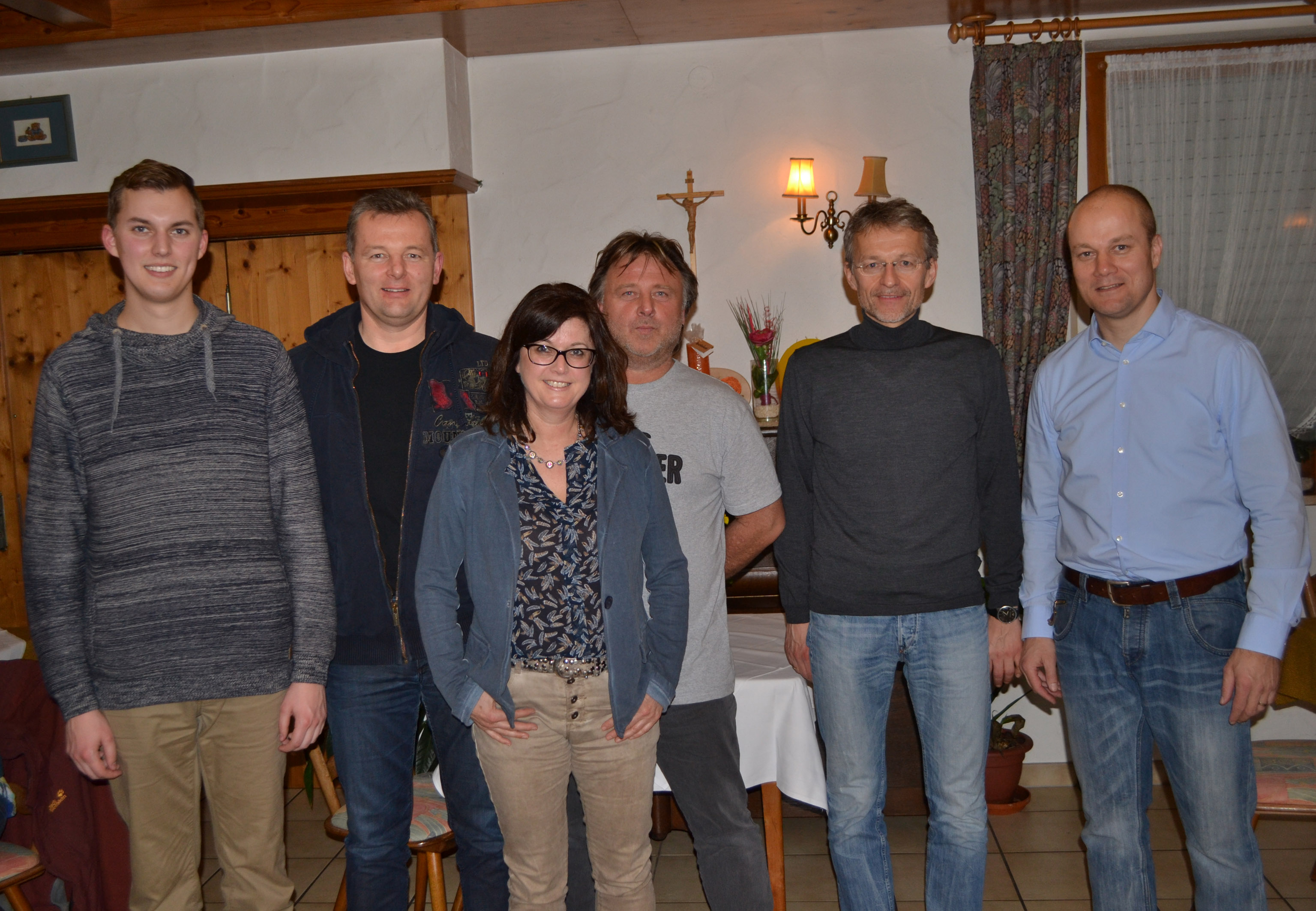 von links: Philip Hönig, Joachim Kraus, Elke Hönig, Armin Lang, Michael Ames und Rainer Bacher